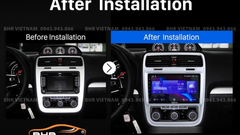 Màn hình DVD Android liền camera 360 Volkswagen Scirocco 2008 - 2017 | Fujitech 360 